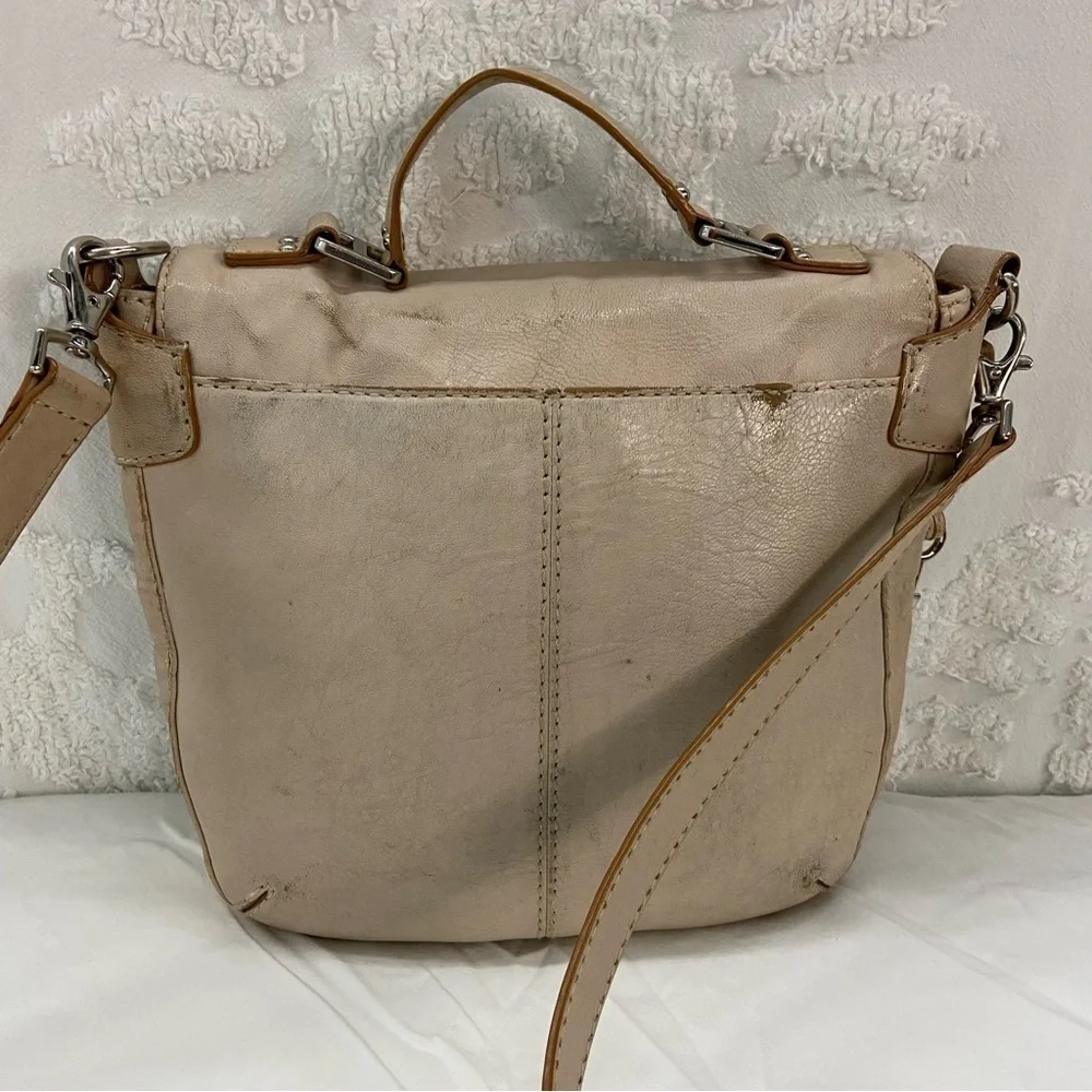 FOSSIL Women's Crossbody Handbag Purse Bone Distressed Boho Capsule Granola Girl